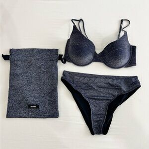 Triangl Swimwear Black Bikini Set